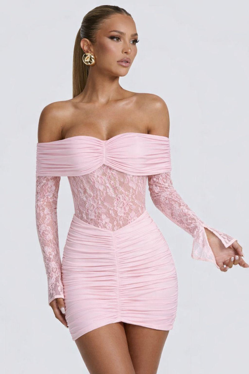 Larna Lace mini dress  GlamByKS